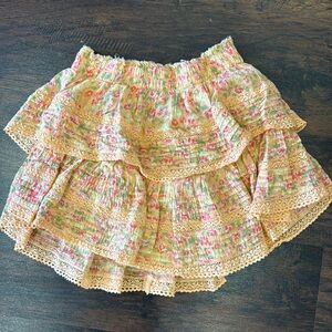 Floral mini skirt